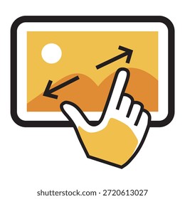 Diseño de icono de Vector Agrandar Imagen