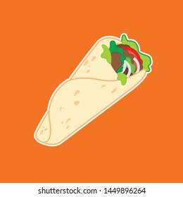 Vector icon design with fast food theme