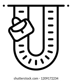 Vector icon design of luggage carousel