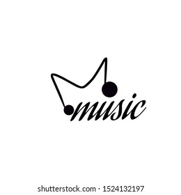 Vector icon design for music