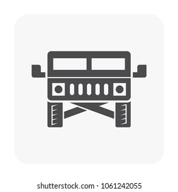 Vector icon design of off-road vehicle.