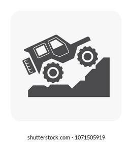 Vector icon design of off-road vehicle.