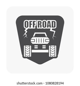 Vector icon design of off-road vehicle.