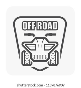 Vector icon design of off-road vehicle.