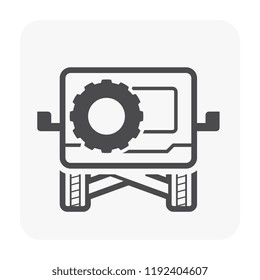 Vector icon design of off-road vehicle.