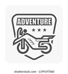 Vector icon design of off-road vehicle.