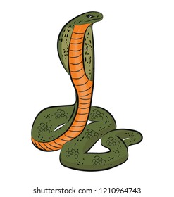 
Vector icon design of snake drawing
