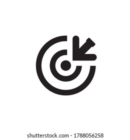 Vector Icon Design Target. Icon Vector symbol icon. symbols for Computer web sites and content related to the target