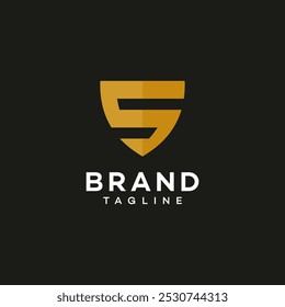 Vector icon design template. Shield sign
