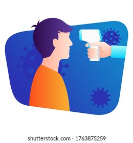 vector icon design thermometer check