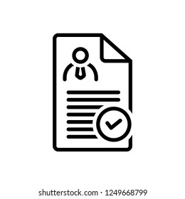 Vector icon for determining