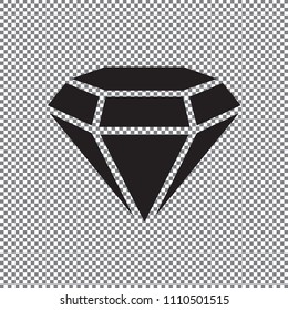 Vector icon diamond on a transparent background