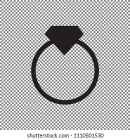 Vector icon diamond on a transparent background