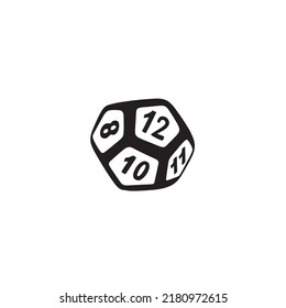 Vector Icon Dice Boardgames Such Dnd Stock Vector (Royalty Free ...