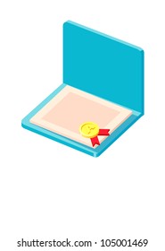 Vector icon diploma