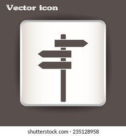 Vector icon Direction road signs 
