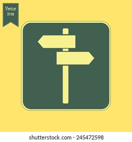 Vector icon Direction road signs 