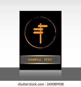 Vector icon Direction road signs 