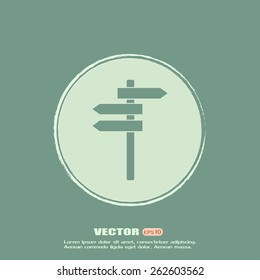 Vector icon Direction road signs 