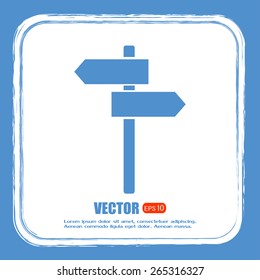 Vector icon Direction road signs 