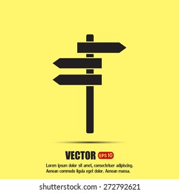 Vector icon Direction road signs 