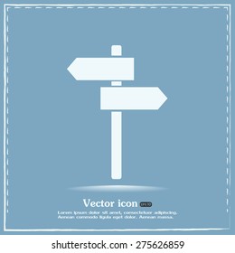 Vector Icon Direction Road Signs 