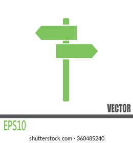 Vector icon Direction road signs 