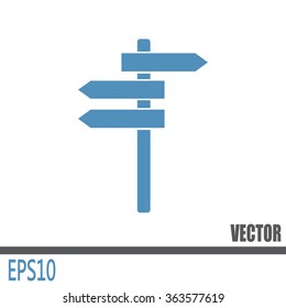 Vector icon Direction road signs 