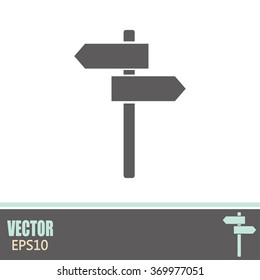 Vector icon Direction road signs 