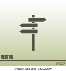 Vector icon Direction road signs 