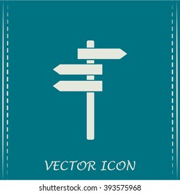 Vector icon Direction road signs 