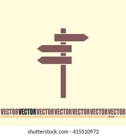 Vector icon Direction road signs 