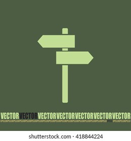 Vector icon Direction road signs 