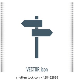 Vector icon Direction road signs 