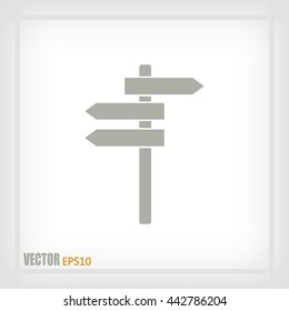 Vector icon Direction road signs 