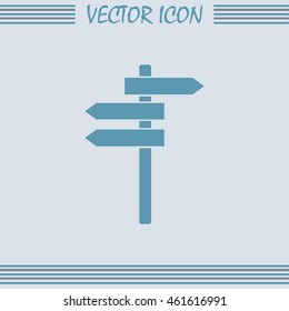 Vector icon Direction road signs 