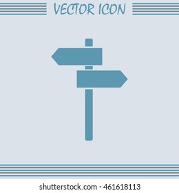 Vector icon Direction road signs 