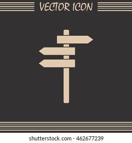 Vector icon Direction road signs 