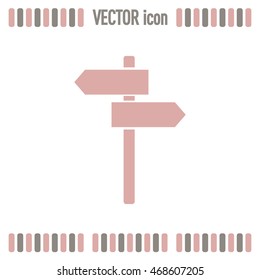 Vector icon Direction road signs 