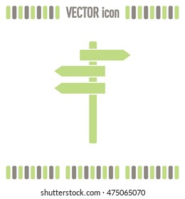 Vector icon Direction road signs 