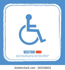 Vector icon disabled 