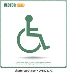 Vector icon disabled 