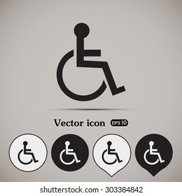 Vector icon disabled 