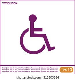 Vector icon disabled 
