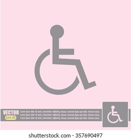 Vector icon disabled 