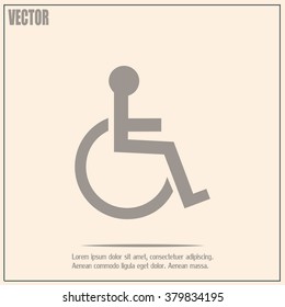 Vector icon disabled 