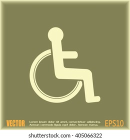 Vector icon disabled 