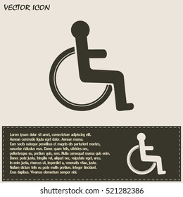 Vector icon disabled 