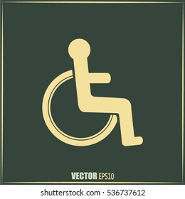 Vector icon disabled 