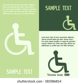 Vector icon disabled 